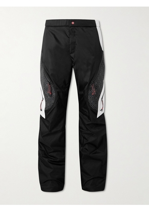 Casablanca - Wide-Leg Logo-Jacquard Ripstop-Panelled Twill Ski Pants - Men - Black - S