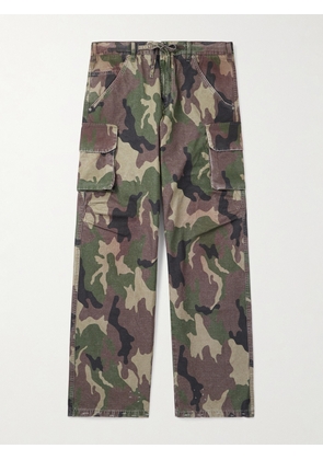 424 - Straight-Leg Camouflage-Print Cotton-Ripstop Cargo Trousers - Men - Green - IT 44