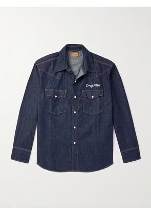 Human Made - Embroidered Denim Shirt - Men - Blue - S