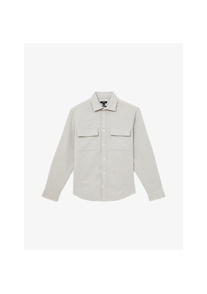 Mens Reiss Camber Chest-Pocket Cotton Overshirt