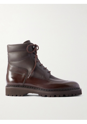 John Lobb - Peak Panelled Leather Boots - Men - Brown - UK 6