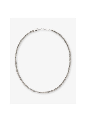 Womens La Maison Couture Assya Panama Sterling-Silver and Silk Friendship Necklace