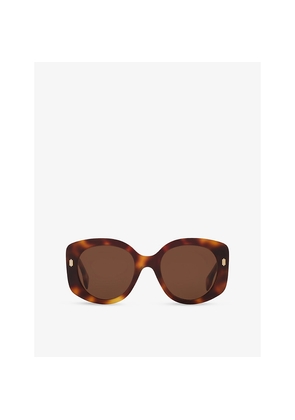 Fendi Fe40137I Roma Round-Frame Acetate Sunglasses