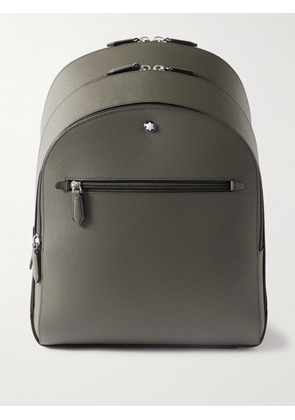 Montblanc - Sartorial Medium Cross-Grain Leather Backpack - Men - Gray