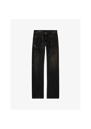 Mens Diesel D-Zeta Relaxed-Fit Denim Jeans