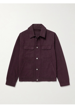 Mr P. - Organic Cotton-Canvas Chore Jacket - Men - Purple - XS