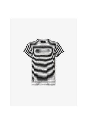 Womens Allsaints Anna Striped Cotton T-Shirt