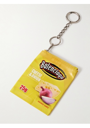 Balenciaga - Chips Printed Leather Pouch - Men - Yellow