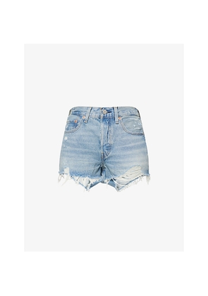 Womens Levis 501® Original High-Rise Denim Shorts