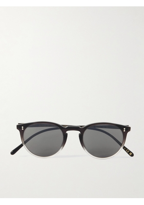 Oliver Peoples - O'Malley Round-Frame Acetate Sunglasses - Men - Gray