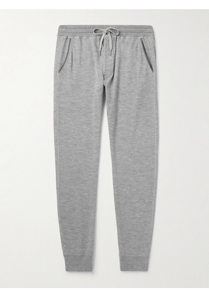 TOM FORD - Tapered Cashmere and Silk-Blend Sweatpants - Men - Gray - IT 46