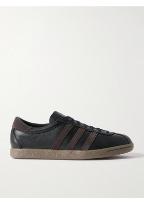 adidas Originals - Tobacco Gruen Suede-Trimmed Leather Sneakers - Men - Black - UK 5