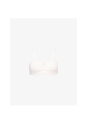 Womens Ru & Rocka x The Nap Co Pointelle Cotton-Jersey Bralette
