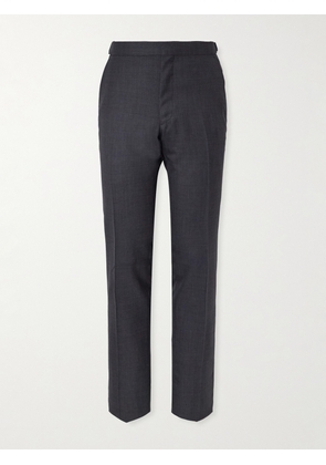 TOM FORD - Shelton Straight-Leg Wool-Flannel Trousers - Men - Gray - IT 46