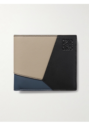 LOEWE - Puzzle Logo-Debossed Leather Billfold Wallet - Men - Blue