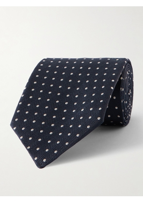 TOM FORD - 8cm Polka-Dot Silk Tie - Men - Blue