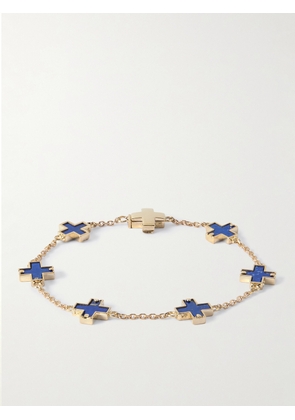 Luis Morais - 14-Karat Gold Lapis Lazuli Bracelet - Men - Gold