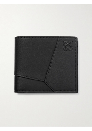 LOEWE - Puzzle Logo-Embossed Leather Billfold Wallet - Men - Black
