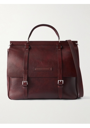 Brunello Cucinelli - Leather Briefcase - Men - Red