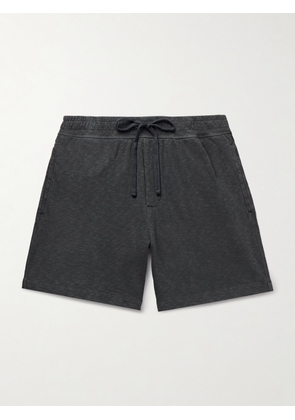James Perse - Loopback Cotton-Jersey Drawstring Shorts - Men - Gray - 1