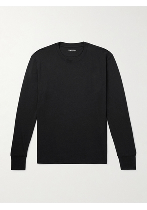 TOM FORD - Lyocell and Cotton-Blend Jersey T-Shirt - Men - Black - IT 44