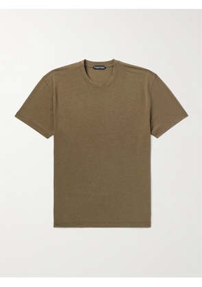 TOM FORD - Lyocell and Cotton-Blend Jersey T-Shirt - Men - Green - IT 44