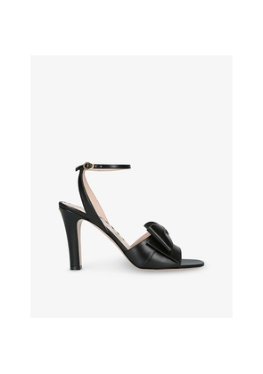 Womens Valentino Garavani Bowow Pump 95 Heeled Leather Sandals