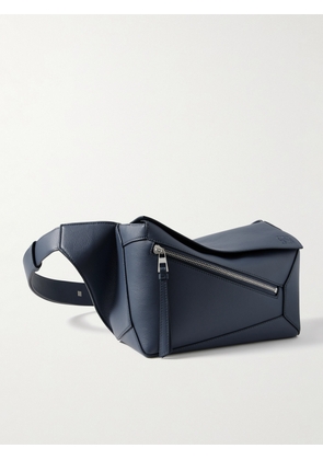 LOEWE - Puzzle Edge Small Leather Belt Bag - Men - Blue