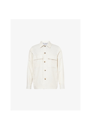 Mens Paul Smith Relaxed-Fit Long-Sleeves Cotton-Poplin Jacket