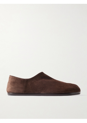 Maison Margiela - Tabi Split-Toe Suede Loafers - Men - Brown - EU 40