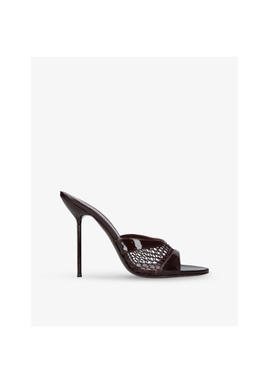 Womens Paris Texas Lidia Patent-Leather Heeled Mules