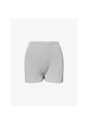 Womens Adanola Ribbed Knit Crop Shorts
