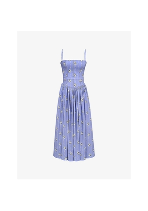 Womens House of CB Ysabella Panelled Cotton Midi Dress