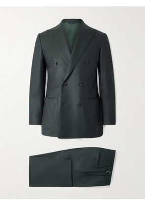 Thom Sweeney - Double-Breasted Wool Suit - Men - Green - IT 46