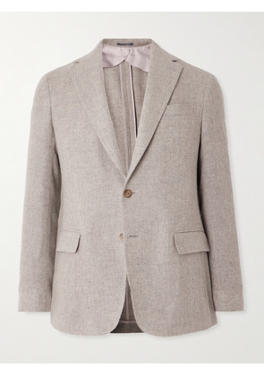 Ralph Lauren Purple Label - Hadley Slim-Fit Basketweave Cashmere Blazer - Men - Gray - UK/US 36