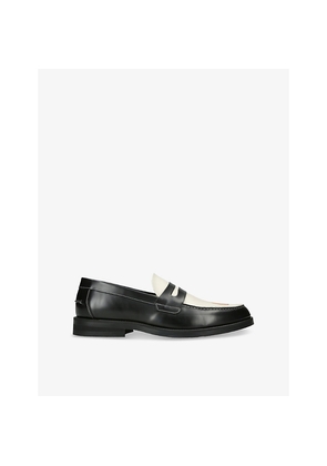Mens Duke & Dexter Wilde Pin Up Leather Penny Loafers