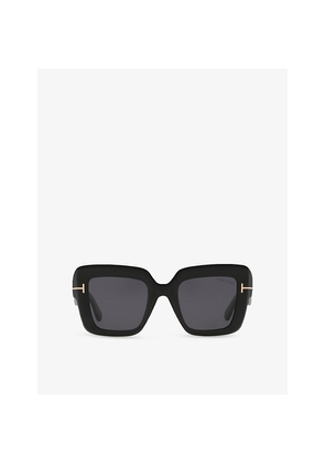 Womens Tom Ford Tr001880 Esme Square-Frame Acetate Sunglasses