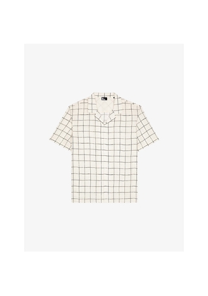 Mens The Kooples Regular-Fit Short-Sleeve Checked Shirt
