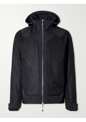 SEASE - Trace 2.0 Virgin Wool and Cashmere-Blend Twill Hooded Ski Jacket - Men - Black - S