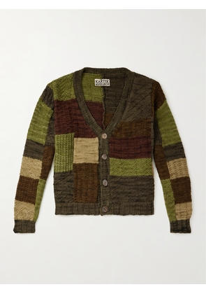 Kartik Research - Patchworked Wool Cardigan - Men - Green - S