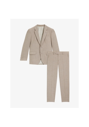 Mens Beckham x Boss Slim-Fit Single-Breasted Wool Suit