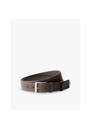 Mens Prada Brand-Plaque Leather Belt