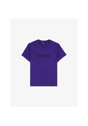 Mens The Kooples Logo-Print Short-Sleeve Cotton T-Shirt