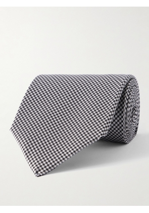 TOM FORD - 8cm Houndstooth Silk Tie - Men - Black