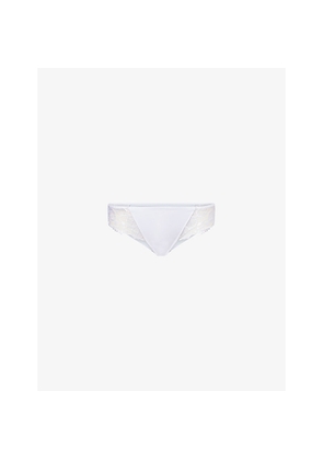 Womens Simone Perele Lumin Bikini Lace Stretch-Woven Briefs