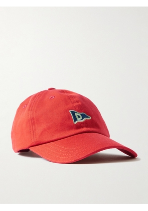 Drake's - HIM Embroidered Cotton-Twill Baseball Cap - Men - Red