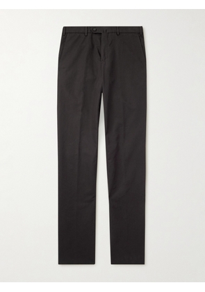Loro Piana - Carlo Hyannis Tapered Cotton-Blend Trousers - Men - Brown - IT 46