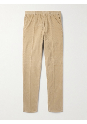 Loro Piana - Jarno Hamptons Straight-Leg Cotton-Corduroy Trousers - Men - Neutrals - IT 46