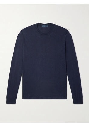 Thom Sweeney - Cashmere and Silk-Blend Sweater - Men - Blue - XS