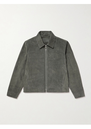 Mr P. - Suede Coach Jacket - Men - Gray - XS